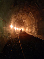 むかし道迂回路のトンネル